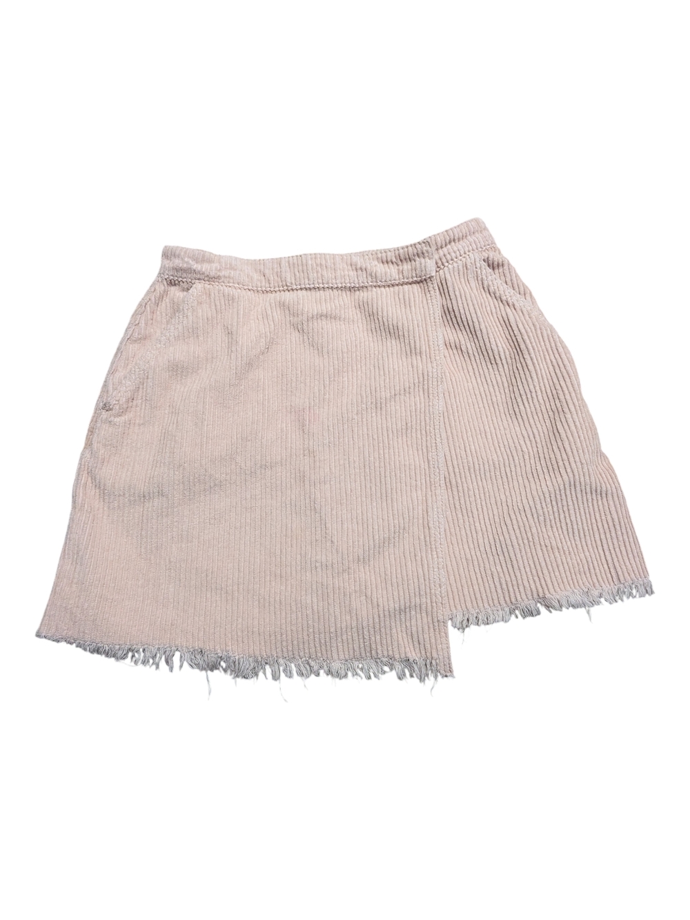 BDG Pale Pink Wrap Corduroy Mini Skirt
